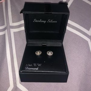 NEVER WORN diamond earrings
